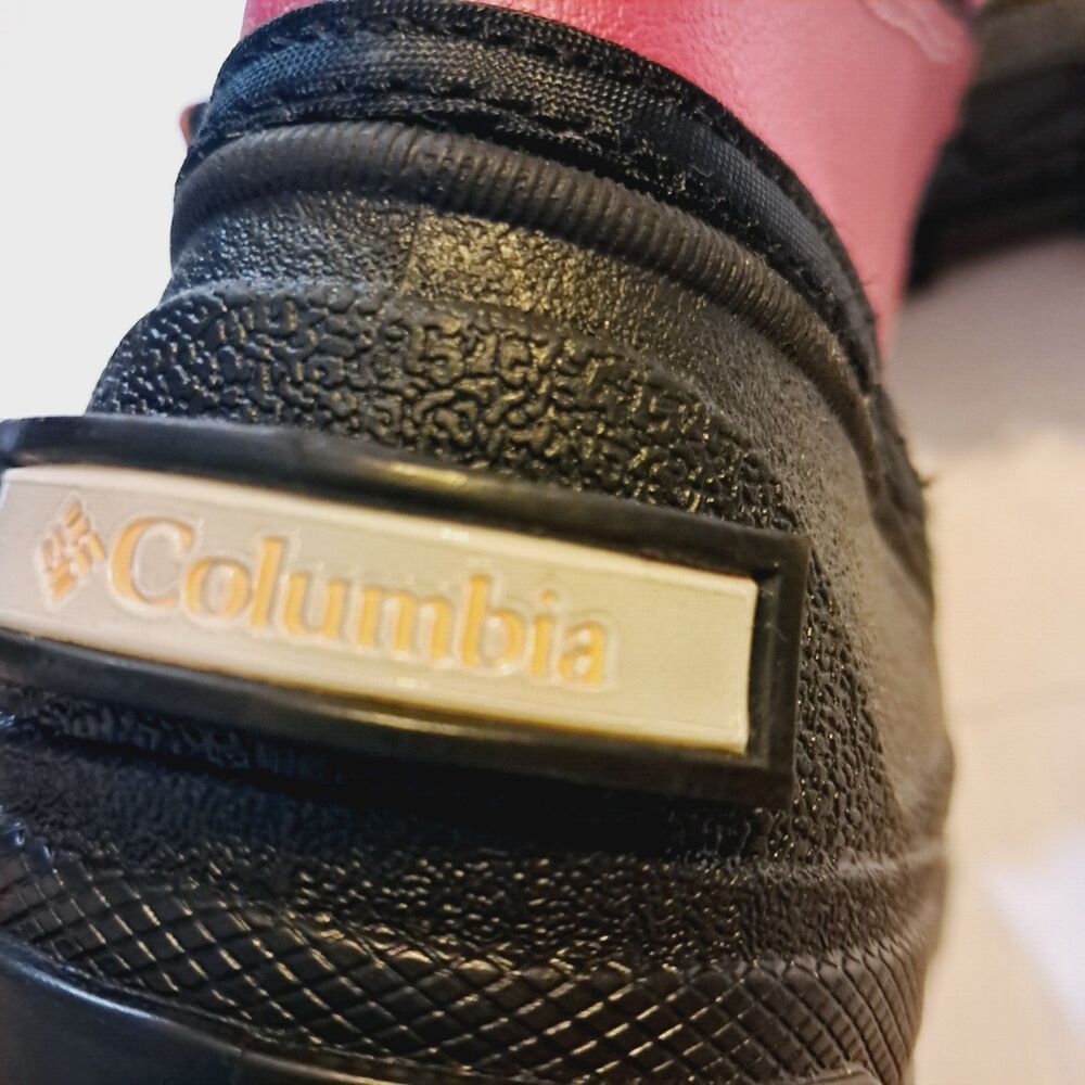 Columbia Powderbug Plus Boots Youth Girls Size 4 Pink Winter Snow Pull On - Picture 10 of 13